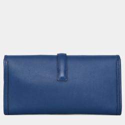 Pre Owned Hermes 2014 Blue Swift Jige Elan 29 Clutch