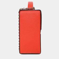 Pre Owned حقيبة هيرمس 2018 أحمر جلدي ميسور سينيتك صندوق بمقبض علوي