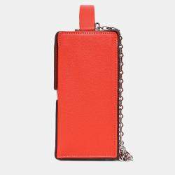 Pre Owned حقيبة هيرمس 2018 أحمر جلدي ميسور سينيتك صندوق بمقبض علوي