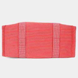 Pre Owned Hermes Red/White Striped Vavalcolor Nappy Bag