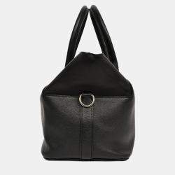 Pre Owned حقيبة هيرمس تول بوكس 26 يد علوية حزام جلد أسود