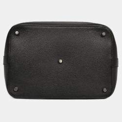 Pre Owned حقيبة هيرمس تول بوكس 26 يد علوية حزام جلد أسود