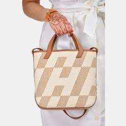 مملوكة مسبقًا حقيبة هيرمس إتش كابا 27 توال إتش جلد سويفت بني/بيج 2021