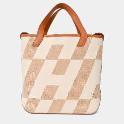 مملوكة مسبقًا حقيبة هيرمس إتش كابا 27 توال إتش جلد سويفت بني/بيج 2021