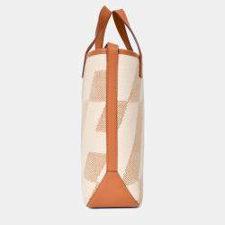 مملوكة مسبقًا حقيبة هيرمس إتش كابا 27 توال إتش جلد سويفت بني/بيج 2021