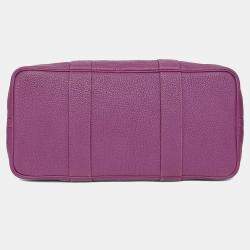 مملوكة مسبقًا Hermes 2014 Purple Clemence Leather Garden Party 36