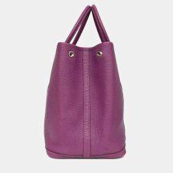 مملوكة مسبقًا Hermes 2014 Purple Clemence Leather Garden Party 36