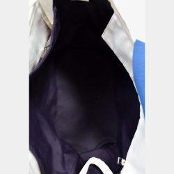 Pre Owned Hermes White Canvas 'Adada Nappy' Tote Bag