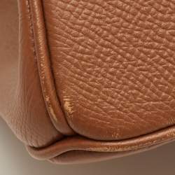 مملوكة مسبقًا حقيبة هيرميس بيركين 30 جلد إبسم ذهبي إكسسوار مطلي ذهبي