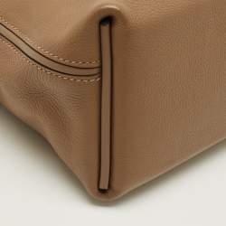 مملوكة مسبقًا Hermes 24/24 21 Palladium Finish Beige de Weimar Evercolor and Swift Leather Top Handle Bag