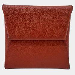 مملوكة مسبقًا Hermes Red Leather Bastiat Coin Purse