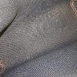 مملوكة مسبقًا حقيبة هيرمس هيرباغ جديدة سحاب قماش أسود وجلد حجم صغير