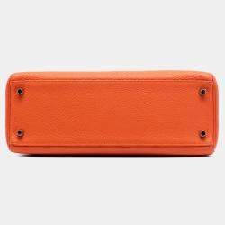 مملوكة مسبقًا حقيبة هيرمس كيلي II توغو برتقالي روتورني 32