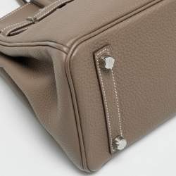 مملوكة مسبقًا حقيبة هيرمس بيركين 25  جلد توغو بلو زيليغي إكسسوار مطلي ذهبي