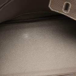 مملوكة مسبقًا حقيبة هيرمس بيركين 25  جلد توغو بلو زيليغي إكسسوار مطلي ذهبي