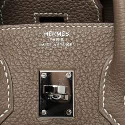 مملوكة مسبقًا حقيبة هيرمس بيركين 25  جلد توغو بلو زيليغي إكسسوار مطلي ذهبي