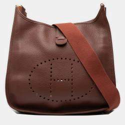 مملوكة مسبقًا Hermes Brown Clemence Evelyne I PM