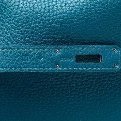 Pre Owned Hermes Blue Togo Birkin Retourne 35