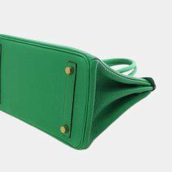 مملوكة مسبقًا Hermes Green Togo Birkin Retourne 25
