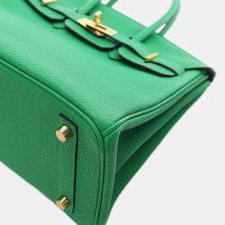 مملوكة مسبقًا Hermes Green Togo Birkin Retourne 25