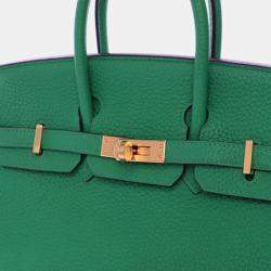 مملوكة مسبقًا Hermes Green Togo Birkin Retourne 25