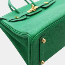 مملوكة مسبقًا Hermes Green Togo Birkin Retourne 25