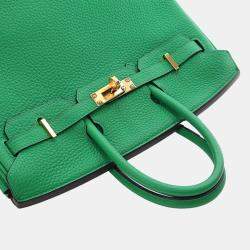 مملوكة مسبقًا Hermes Green Togo Birkin Retourne 25