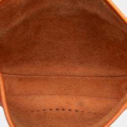 Pre Owned هيرمس جلد كليمونس برتقالي إيفلين III بي إم