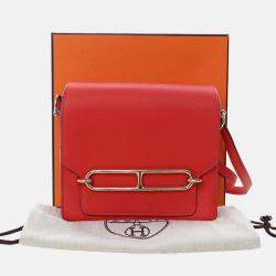 مملوكة مسبقًا Hermes Red Mini Evercolor Sac Roulis 18