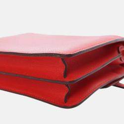 مملوكة مسبقًا Hermes Red Mini Evercolor Sac Roulis 18