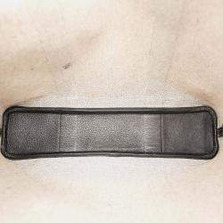 مملوكة مسبقًا Hermes Black Brown Toile and Buffalo Leather Garden File 37