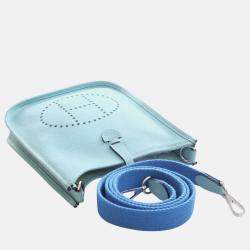 مملوكة مسبقًا Hermes Blue Epsom Evelyne TPM