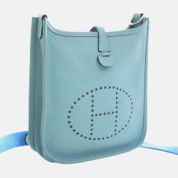 مملوكة مسبقًا Hermes Blue Epsom Evelyne TPM