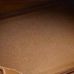 مملوكة مسبقًا Hermes Birkin 30 Gold Finish Gold Togo Leather Tote