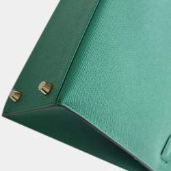 مملوكة مسبقًا Hermes Green Epsom Kelly II Sellier 25