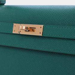 مملوكة مسبقًا Hermes Green Epsom Kelly II Sellier 25