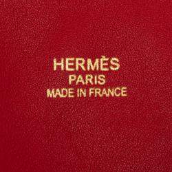 Pre Owned Hermes Red Veau Sikkim Double Sens 28