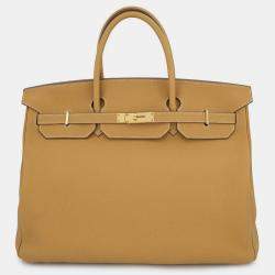 مملوكة مسبقًا Hermes Birkin Natural Sable Togo Leather Size 40