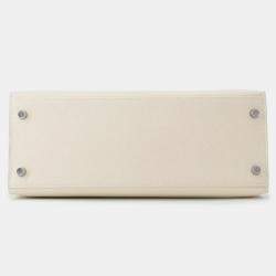 Pre Owned حقيبة هيرمس كيلي سيليير إيبسوم بلون كري مقاس 28