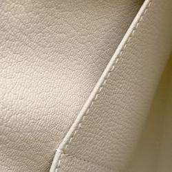 Pre Owned حقيبة هيرمس كيلي سيليير إيبسوم بلون كري مقاس 28