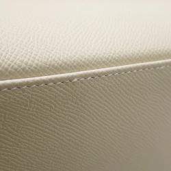 Pre Owned حقيبة هيرمس كيلي سيليير إيبسوم بلون كري مقاس 28