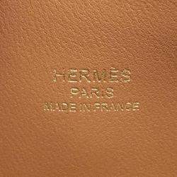 Pre Owned حقيبة هيرمس بوليد 1923 جلد إيفركلور ذهبي حجم صغير