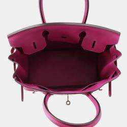 Pre Owned Hermes Birkin Rose Purple Togo Leather Size 30