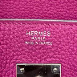 Pre Owned Hermes Birkin Rose Purple Togo Leather Size 30