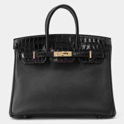 مملوكة مسبقًا Hermes Birkin Touch Black Niloticus Taurillon Size 25