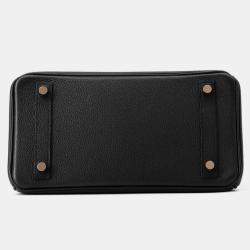 Pre Owned Hermes Birkin Touch Black Niloticus Taurillon Size 25