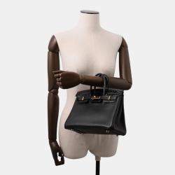 Pre Owned Hermes Birkin Touch Black Niloticus Taurillon Size 25
