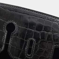 Pre Owned Hermes Birkin Touch Black Niloticus Taurillon Size 25