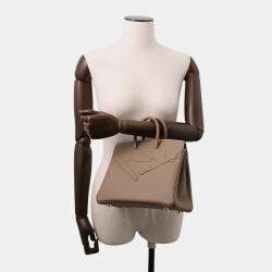 Pre Owned Hermes Birkin Shadow Etoupe Swift Leather Size 25