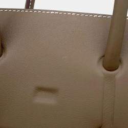 Pre Owned Hermes Birkin Shadow Etoupe Swift Leather Size 25